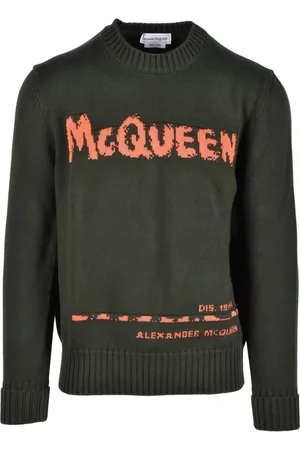 Alexander McQueen Strik, Herre, Grøn, M, Bomuld, Bomuld Strik Trøje