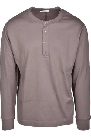 Paolo Pecora Top, Herre, Blå, 2XL, Bomuld, Bomuld T-shirt