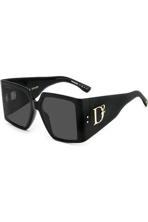 Dsquared2 Tilbehør, unisex, Sort, 56 MM, Unikt Design Solbriller D2 0096/S