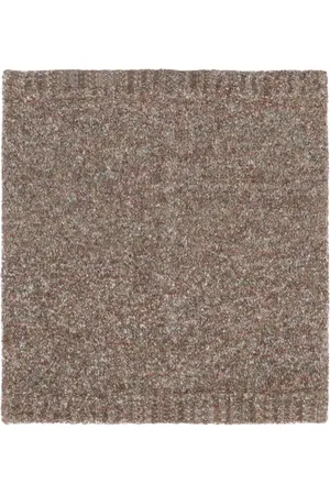 RANRA Tilbehør, Herre, Brun, ONE SIZE, Bomuld, Ribbet Strikket Halsvarmer