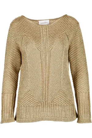 Alberta Ferretti Strik, Dame, Gul, S, Bomuld, Maglia