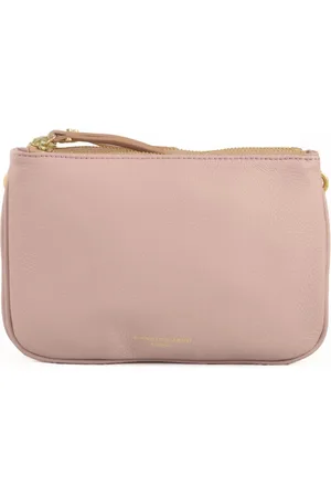 Gianni chiarini Taske, Dame, Lyserød, ONE SIZE, Læder, Læder Crossbody Taske med Lynlåse