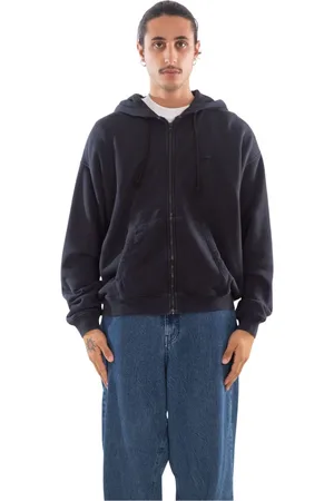 Lacoste Sweathshirts & Hoodies, Herre, Sort, M, Uld, Vintage Fleece Hættetrøje