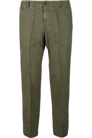 Briglia 1949 Jeans, Herre, Grøn, M, Bomuld, Afslappede Linnedbomuldsbukser