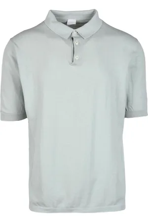 ELEVENTY Top, Herre, Grøn, 3XL, Bomuld, Strikket Polo i 100% Bomuld
