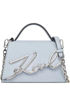 Karl Lagerfeld Taske, Dame, Blå, ONE SIZE, Læder, Crossbody Taske