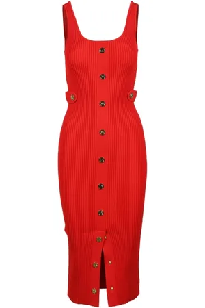 Michael Kors Kjole, Dame, Rød, M, Polyester, Dametøj