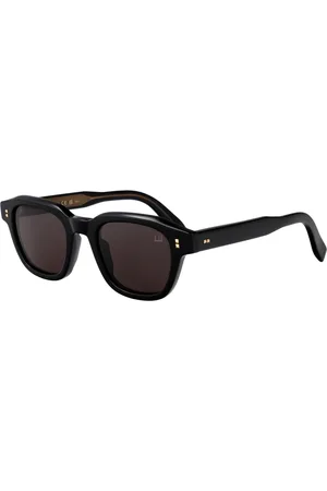 Dunhill Tilbehør, Herre, Sort, 48 MM, Uld, Stilfulde solbriller Du0098S