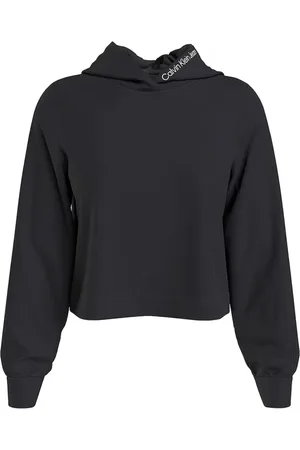 Calvin Klein Sweathshirts & Hoodies, Dame, Sort, M, Uld, Sorte Sweaters