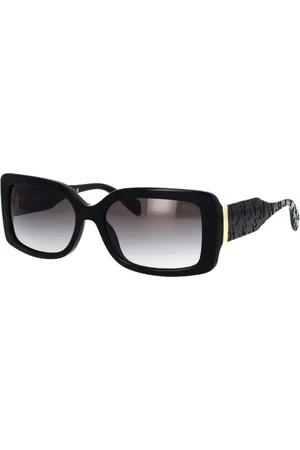 Michael Kors Tilbehør, unisex, Sort, 56 MM, Rektangulære solbriller Corfu-stil