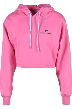 Chiara Ferragni Sweathshirts & Hoodies, Dame, Lyserød, S, Bomuld, Mode Sweatshirt - Polyester Bomuld Blanding