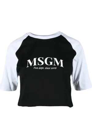 Msgm Top, Dame, Sort, S, Bomuld, Tshirt