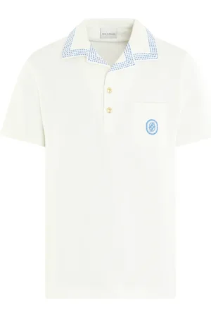 Drôle de Monsieur Top, Herre, Hvid, M, Ternet Polo Skjorte