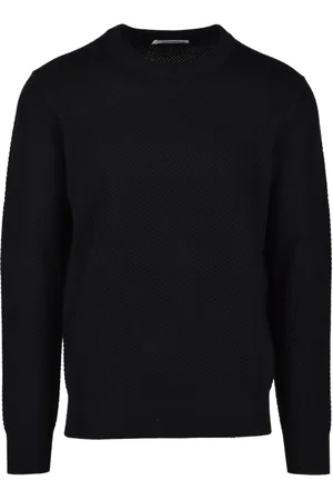KANGRA CASHMERE Strik, Herre, Sort, XL, Uld, Uldblanding Strik Trøje