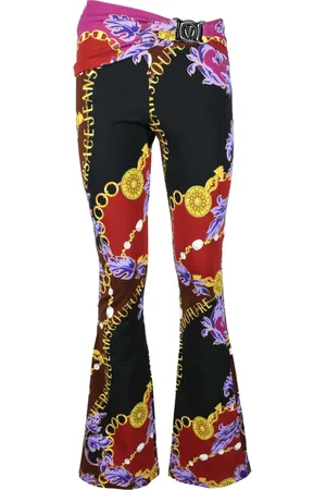 VERSACE Bukser, Dame, Flerfarvet, M, Bomuld, Bomuld Samba Leggings