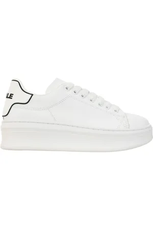 GAËLLE Sko, Dame, Hvid, 38 EU, Læder, Hvide Læder Sneakers Chic Stil