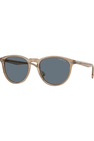 vogue Tilbehør, unisex, Brun, 53 MM, Polariserede solbriller brunt stel blå linser