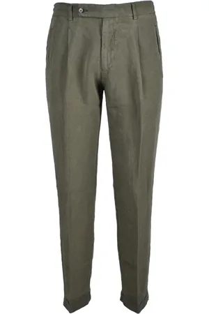 Berwich Bukser, Herre, Grøn, 2XL, Linned, Lyocell Linnedbukser
