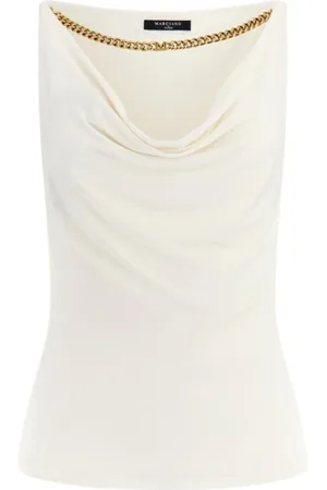 Guess Top, Dame, , XS, Ærmeløs Elegant Top med Hætte