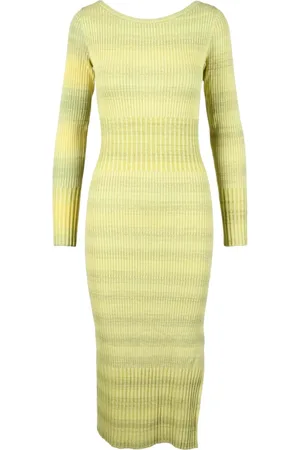 Patrizia Pepe Kjole, Dame, Grøn, XS, Uld, Dametøj
