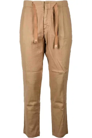 Entre Amis Bukser, Herre, Brun, W34, Bomuld, Linnedbomuld Slim Fit Bukser