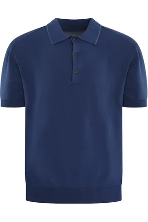 C.P. Company Top, Herre, Blå, M, Polo Krave Strikvarer til Mænd