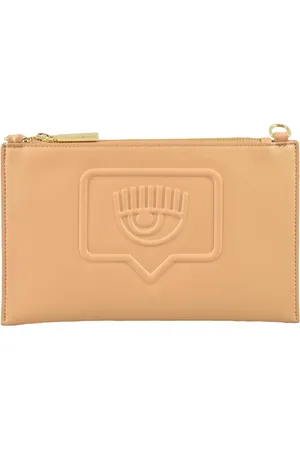 Chiara Ferragni Taske, Dame, Brun, ONE SIZE, Uld, Stilfuld PU Clutch Taske med Rem