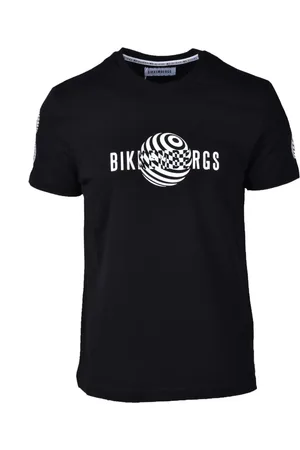Bikkembergs Top, Herre, Sort, S, Bomuld, Bomuld Elastan T-shirt