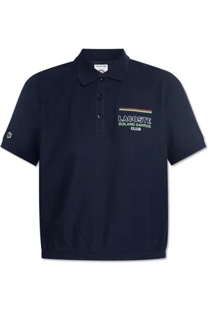 Lacoste Top, Dame, Blå, XS, Bomuld, Polo med logo