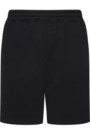 Ermenegildo Zegna Shorts, Herre, Sort, M, Bomuld, Sorte bomuldsshorts med elastisk talje