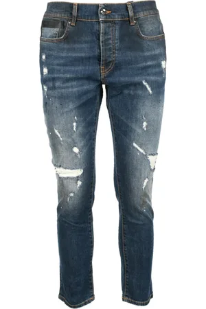 Costume National Jeans, Herre, Blå, W32, Bomuld, Moderne Jeans med Bomuld og Elastan