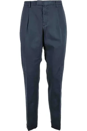 Briglia 1949 Bukser, Herre, Blå, W44, Bomuld, Elegant Stretch Bomuld Bukser
