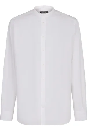 Dolce & Gabbana Skjorte, Herre, Hvid, M, Bomuld, Bomuldsskjorte med sideslidser