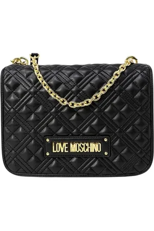 Moschino Taske, Dame, Sort, ONE SIZE, Uld, Sort taske med klemme til kvinder