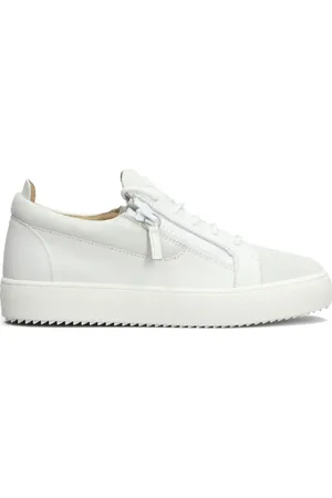 Giuseppe Zanotti Sko, Herre, Grå, 41 EU, Lysegrå Ruskind Sneakers