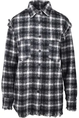 DESTIN Bluser & Skjorter, Dame, Sort, S, Uld, Uldblanding Cashmere Silke Skjorte