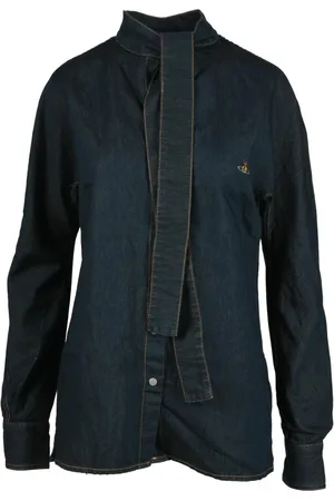 Vivienne Westwood Bluser & Skjorter, Dame, Blå, 2XS, Bomuld, Skjorte