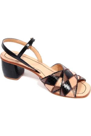 Maliparmi Sko, Dame, Flerfarvet, 37 1/2 EU, Whips Patch Sandal i Sort/Beige