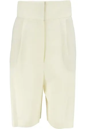 Fabiana Filippi Shorts, Dame, Hvid, 2XS, Uld, Uld twill shorts