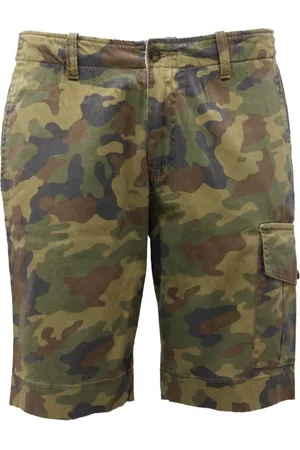 Briglia 1949 Shorts, Herre, Grøn, M, Bomuld, Camouflage Bomuldsshorts Junipero Model