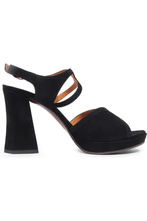 Chie Mihara Sko, Dame, Sort, 39 EU, Suede, Suede Sandal Model Cosa Sort