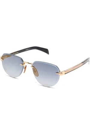 DB EYEWEAR BY DAVID BECKHAM Tilbehør, Herre, Gul, 55 MM, Tyl, DB 7144S Rhl1V Solbriller