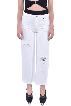 Michael Kors Jeans, Dame, Hvid, 2XS, Denim, Slidte Denim Jeans