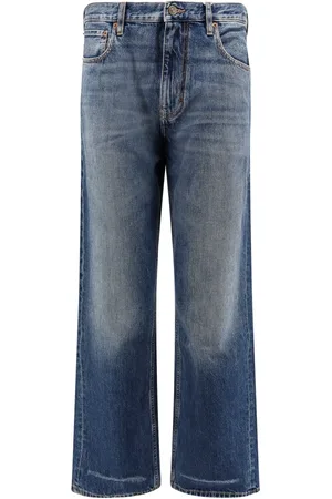 VALENTINO Jeans, Herre, Blå, W29, Bomuld, Blå Jeans Regular Fit Lavet i Italien
