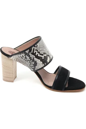 Maliparmi Sko, Dame, Sort, 40 EU, Python Print Sandal Sko Made in Italy