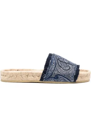 Etro Sko, Dame, Blå, 36 EU, Uld, Mules