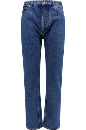 Palm Angels Jeans, Herre, Blå, W30, Bomuld, Blå Jeans Lige Ben Italien Bomuld