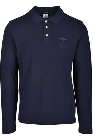 Aeronautica Militare Top, Herre, Blå, 3XL, Bomuld, Polo