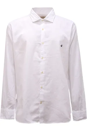 BROOKSFIELD Skjorte, Herre, Hvid, 5XL, Slim Hvid Skjorte Lavet i Italien