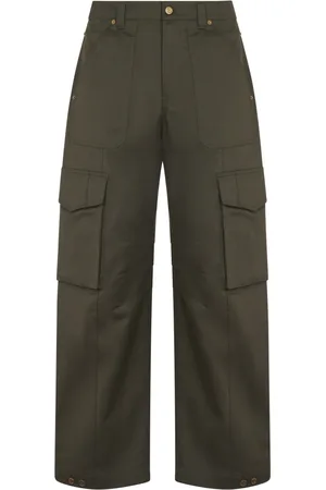 Golden Goose Bukser, Herre, Grøn, L, Bomuld, Cargo Pant Blandet Bomuldsstof